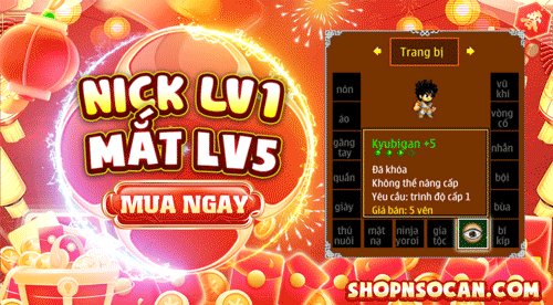 NICK LV1 MẮT 5 ( Đã Kích Hoạt)